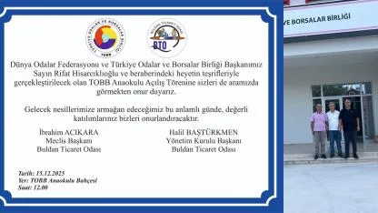 HİSARCIKLIOĞLU BULDAN’A GELİYOR