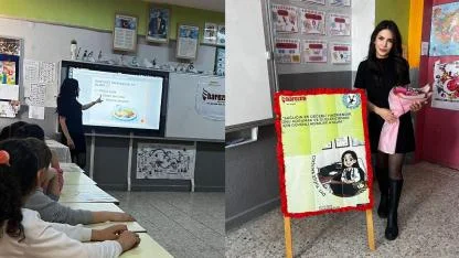 BAHÇECİ ÖĞRENCİLERE BESLENME BİLİNCİ AŞILADI