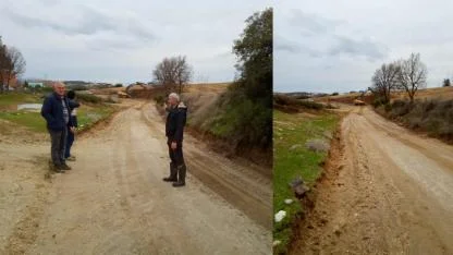TÜRLÜBEY’İN YOL SORUNU BÜYÜKŞEHİR ÇÖZDÜ
