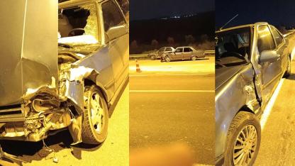 YENİCE KAVŞAĞINDA KAZA: 1 HAFİF YARALI