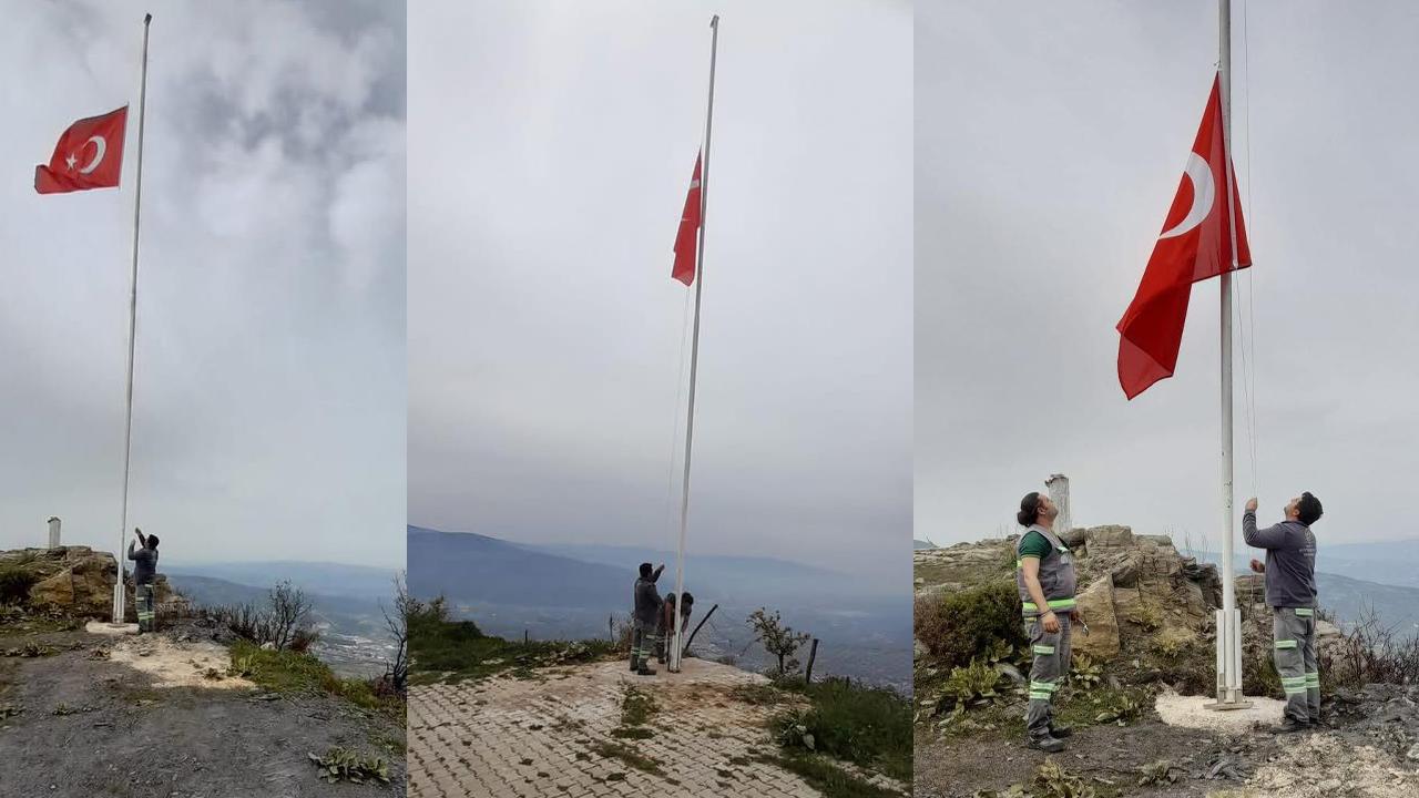 45 MAHALLE BAYRAKLARLA DONATILIYOR