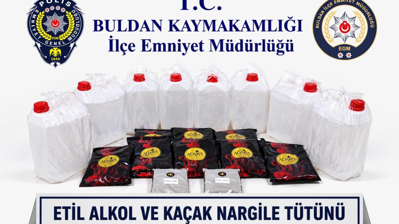 OPERASYONLA ETİL ALKOL VE KAÇAK TÜTÜN ELE GEÇİRİLDİ
