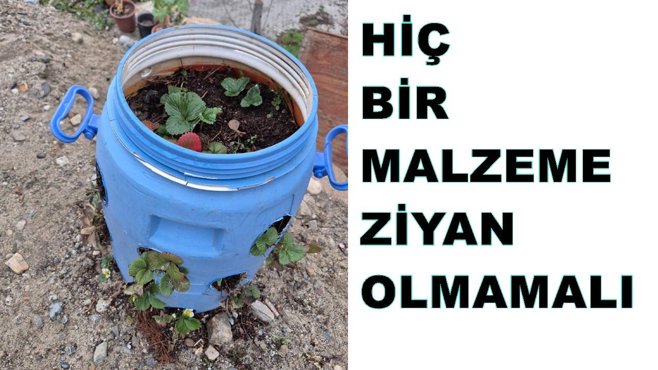 TARIMDA ATIK MALZEMELER DEĞERLENDİRİLİYOR