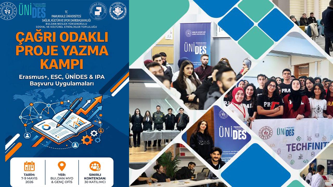 UNIDES 6. DÖNEM PROJESİNDE BULDAN MYO DA VAR