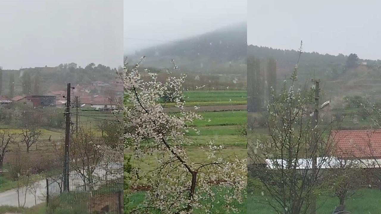 KOVANOLUK’TA KAR YAĞIŞI BAŞLADI