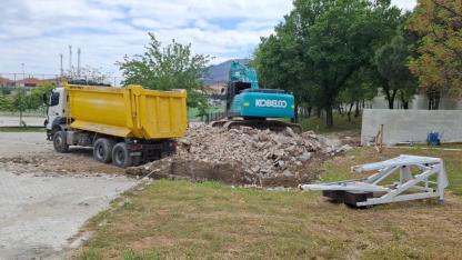 ŞEHİR STADINDA ÇALIŞMALAR BAŞLADI