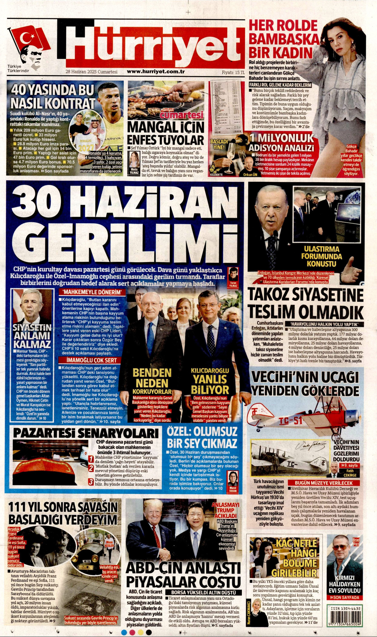 HÜRRİYET Gazete Manşeti