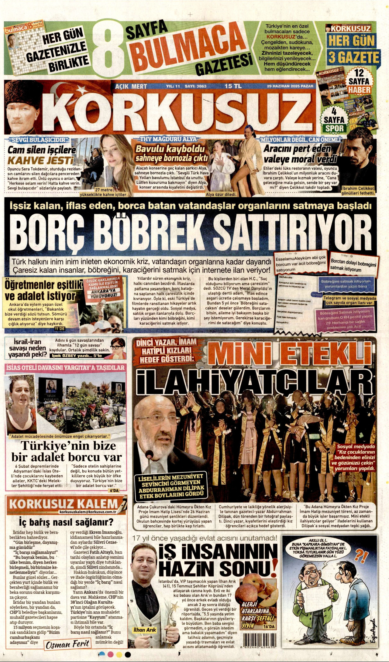 KORKUSUZ Gazete Manşeti