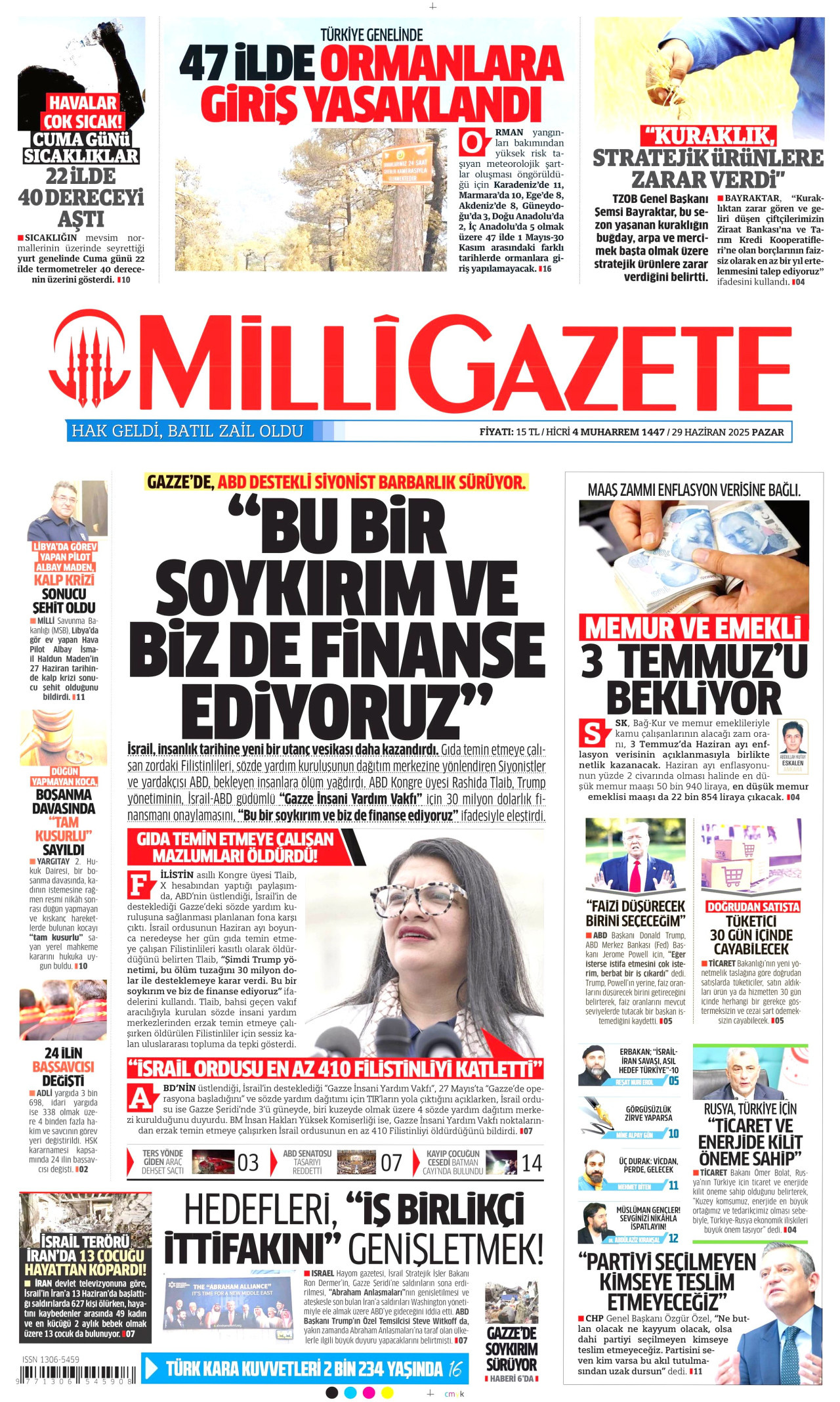 MİLLİ GAZETE Gazete Manşeti