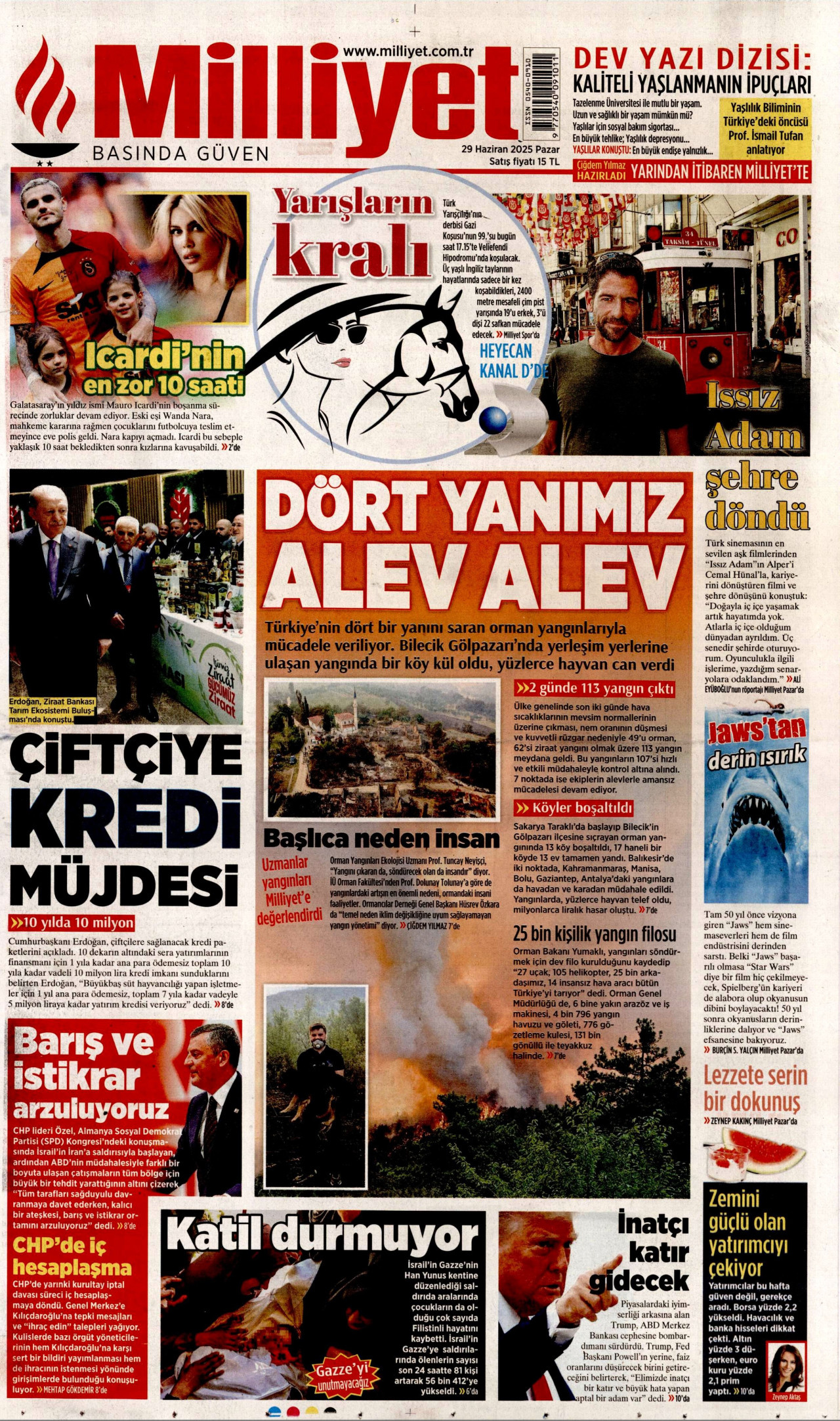 MİLLİYET Gazete Manşeti