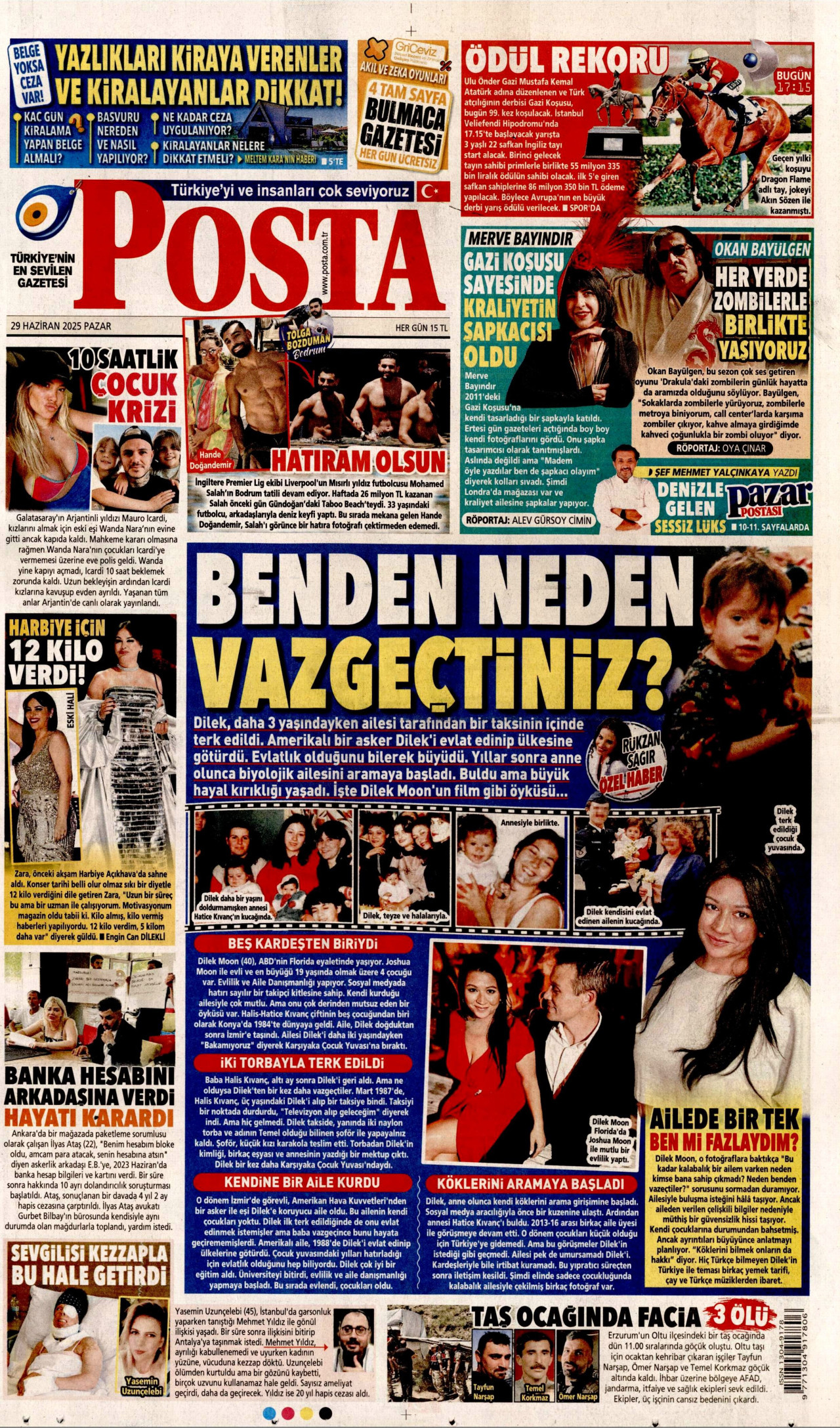 POSTA Gazete Manşeti