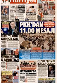 HÜRRİYET Gazete Manşeti