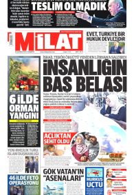 MİLAT Gazete Manşeti