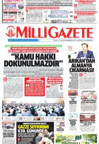 MİLLİ GAZETE Gazete Manşeti