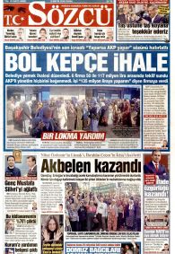 Sözcü Gazetesi Gazete Manşeti