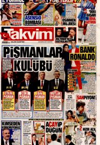 TAKVİM Gazete Manşeti