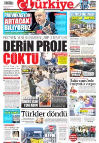 TÜRKİYE GAZETESİ Gazete Manşeti