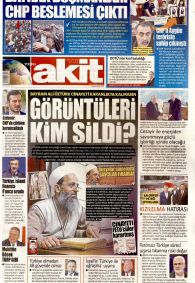 Yeni Akit Gazetesi Gazete Manşeti