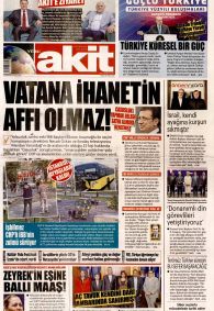 YENİ AKİT Gazete Manşeti
