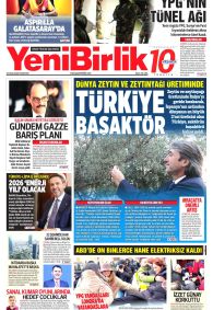 Yeni Birlik Gazete Manşeti