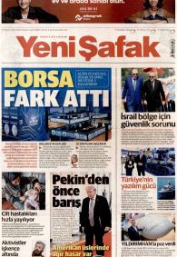 Yeni Şafak Gazetesi Gazete Manşeti