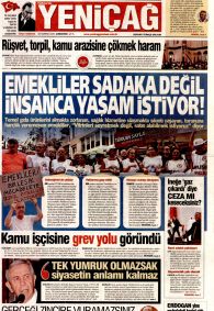 YENİÇAĞ Gazete Manşeti